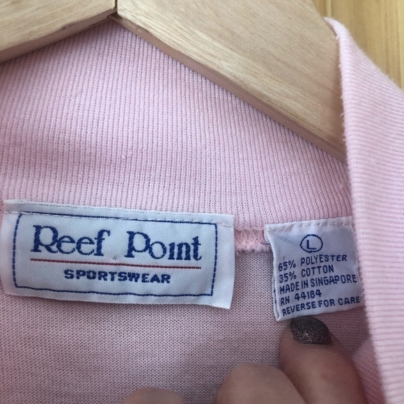 VINTAGE Reef Point high neck Henley top size large - Picture 6 of 8